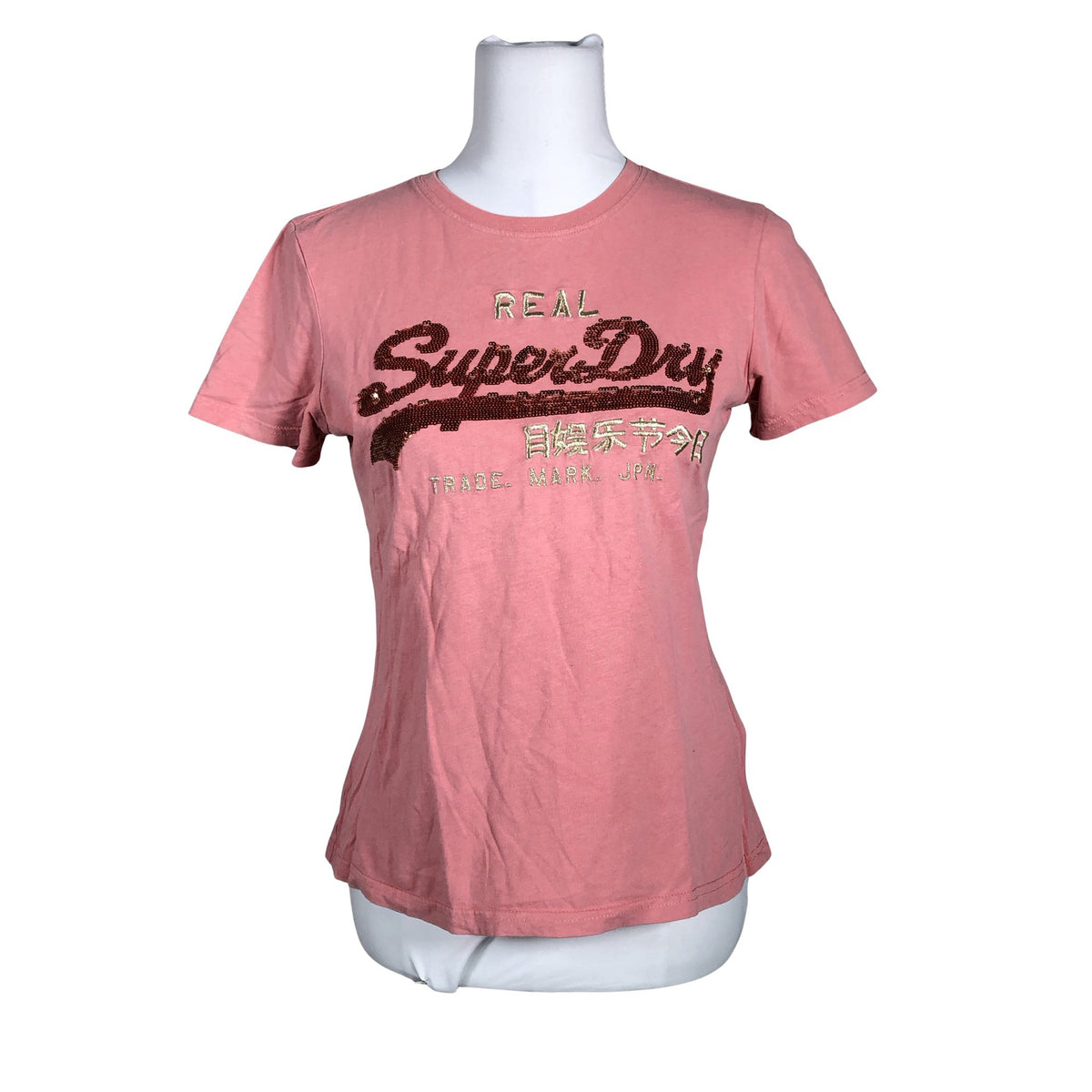 Unisex Superdry - T-särk, suurus 38 - Heleroosa (1)