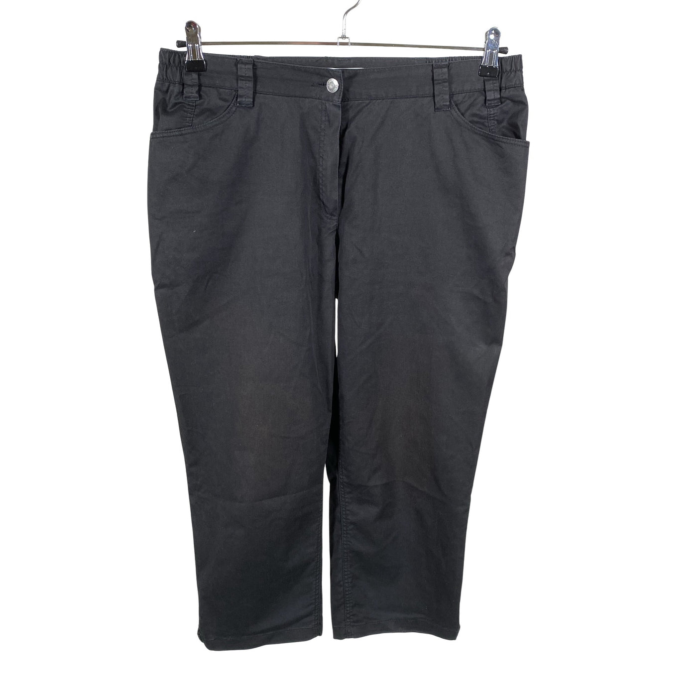 Unisex Voglia - Mittevenivad poolpikad püksid, suurus 44 - Must (1)