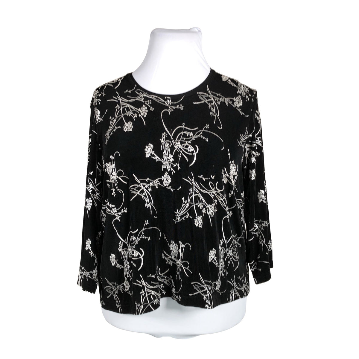 Unisex Atelier Creation - Trikotaažist pluus, suurus 46 - Must (1)