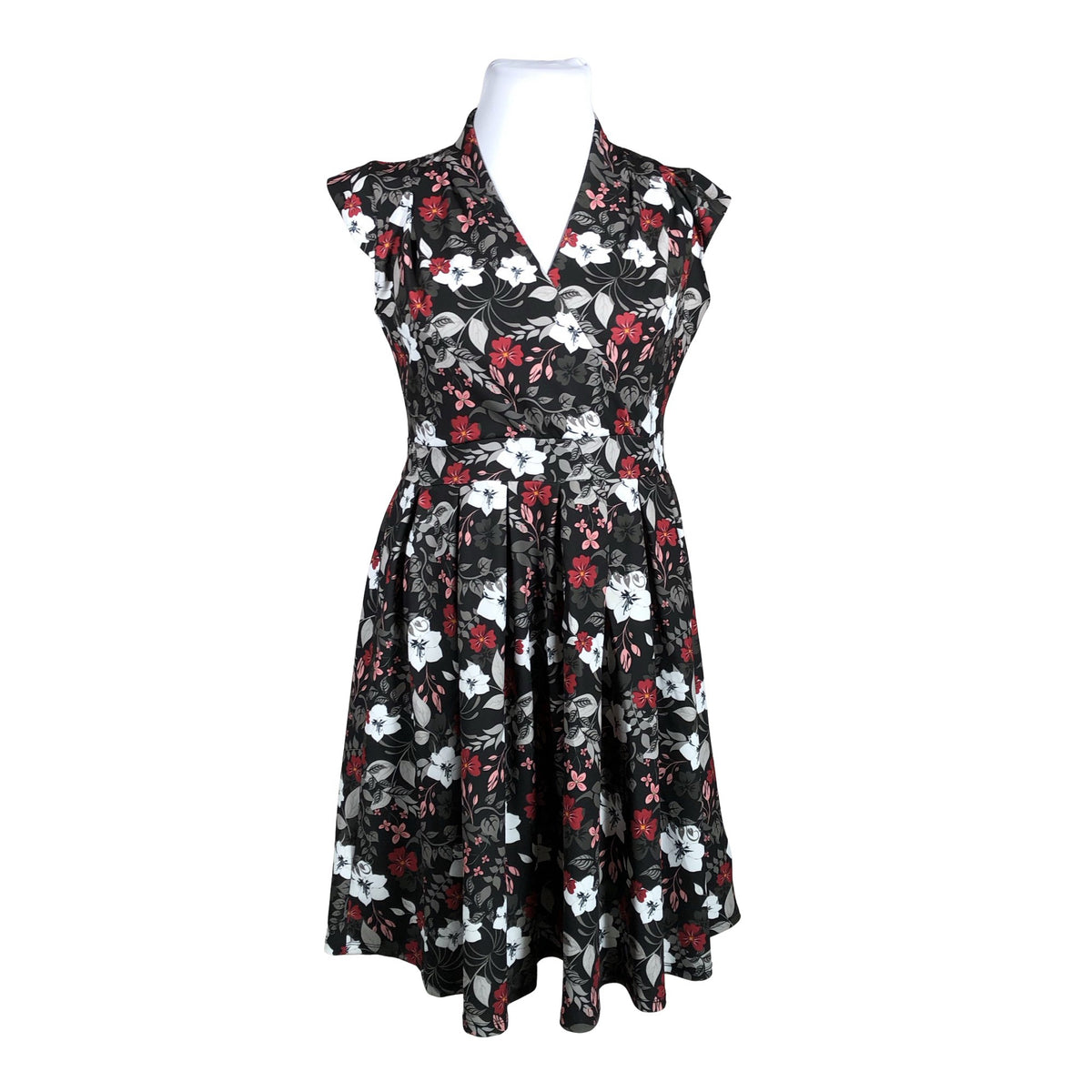 Unisex Lady Vintage - Trikotaažist kleit, suurus 44 - Must (1)