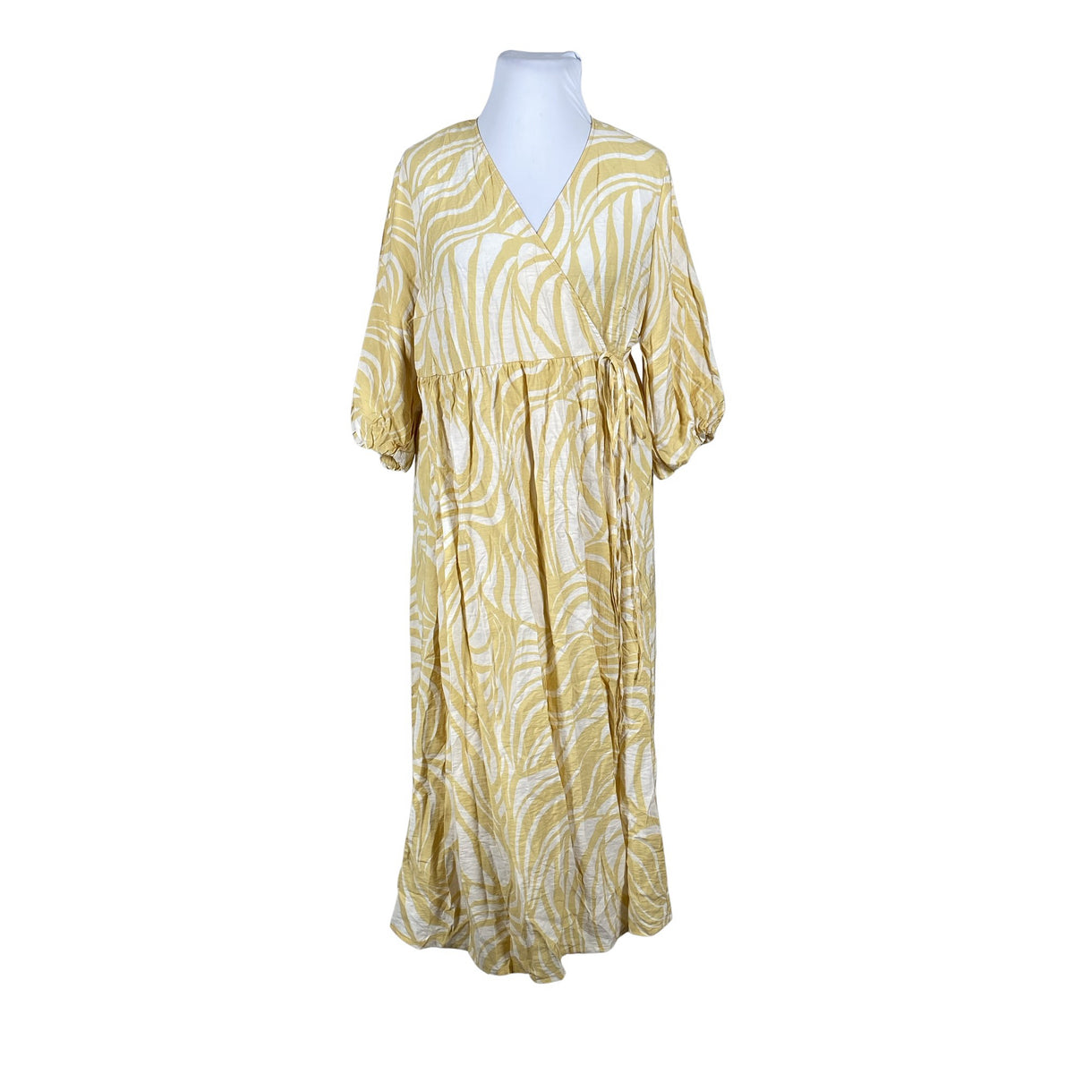 Unisex Lindex - Mitteveniv kleit, suurus 42 - Kollane (1)