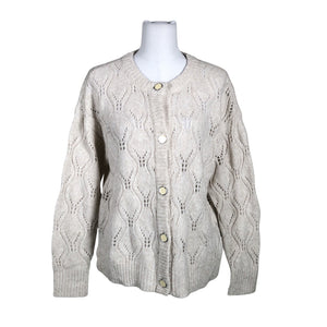Unisex Fransa - Kardigan, suurus 38 - Beige (1)
