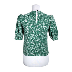 Unisex Dévier Studios - Lühikeste käistega pluus, suurus 34 - Roheline (2)