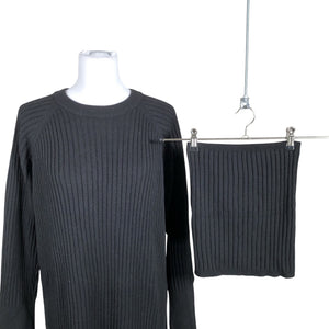 Unisex Andiata - Kootud kleit, suurus 40 - Must (2)