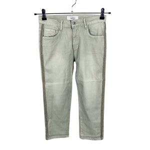 Unisex florencia - Teksast poolpikad püksid, suurus 36 - Roheline (1)