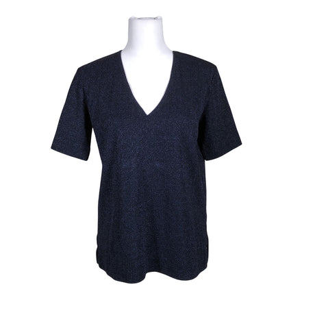 Unisex by Malene Birger - Lühikeste käistega pluus, suurus 38 - Sinine ()