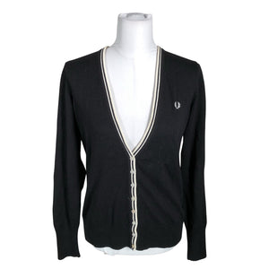 Unisex Fred Perry - Kardigan, suurus 36 - Must (1)