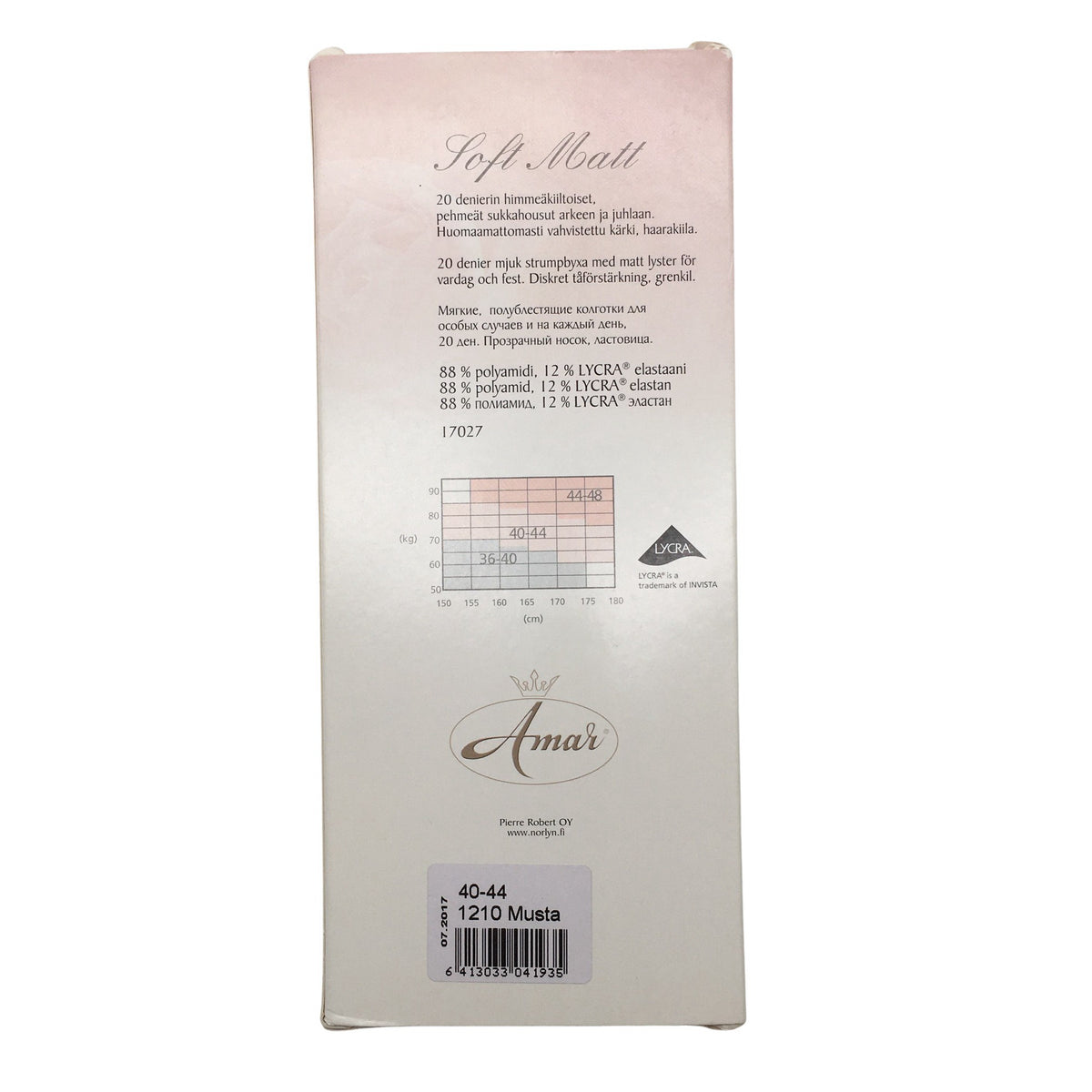 Unisex Amar - Sukkpüksid, õhukesed, suurus 42 - Must (2)