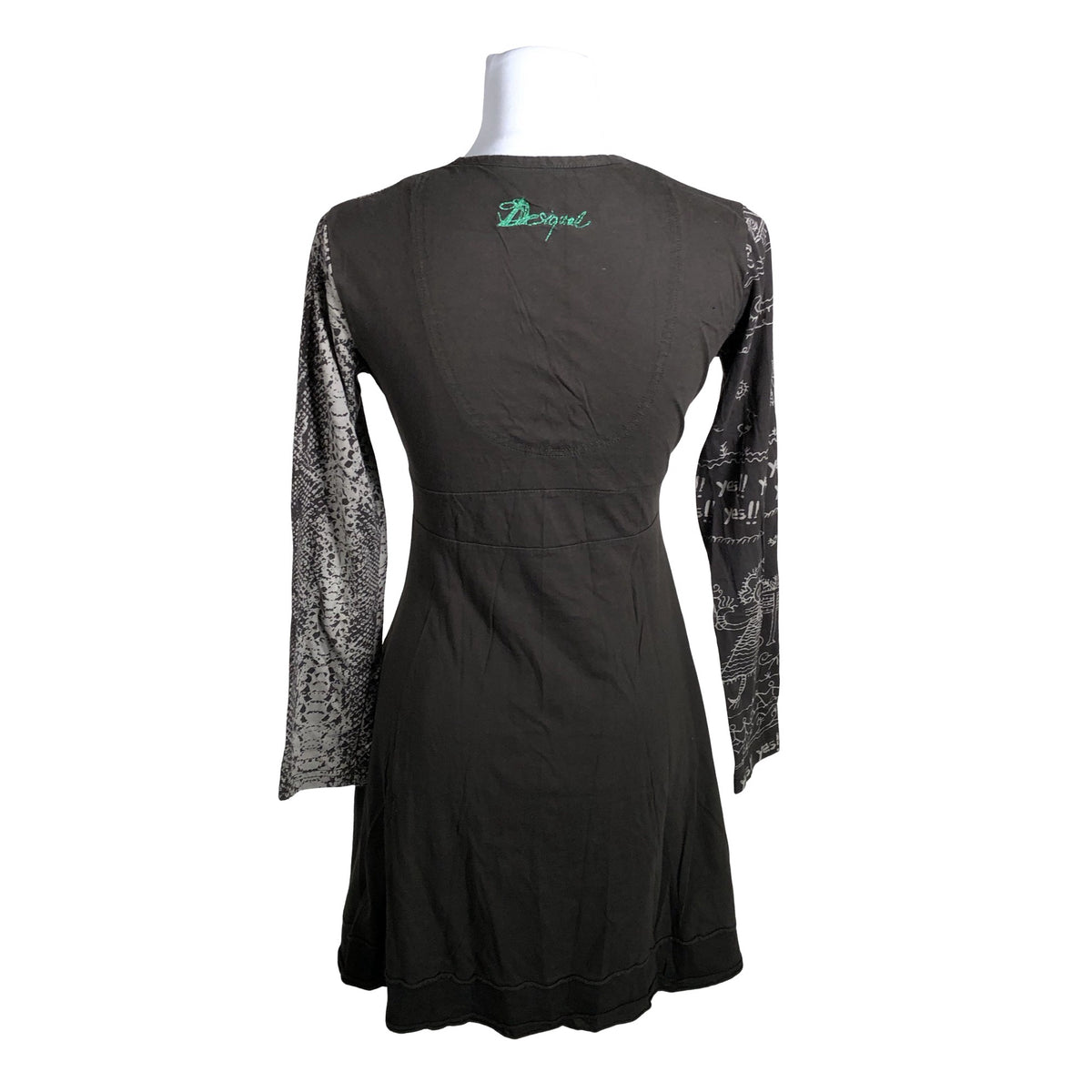 Unisex Desigual - Trikotaažist kleit, suurus 38 - Pruun (2)