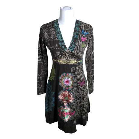 Unisex Desigual - Trikotaažist kleit, suurus 38 - Pruun ()