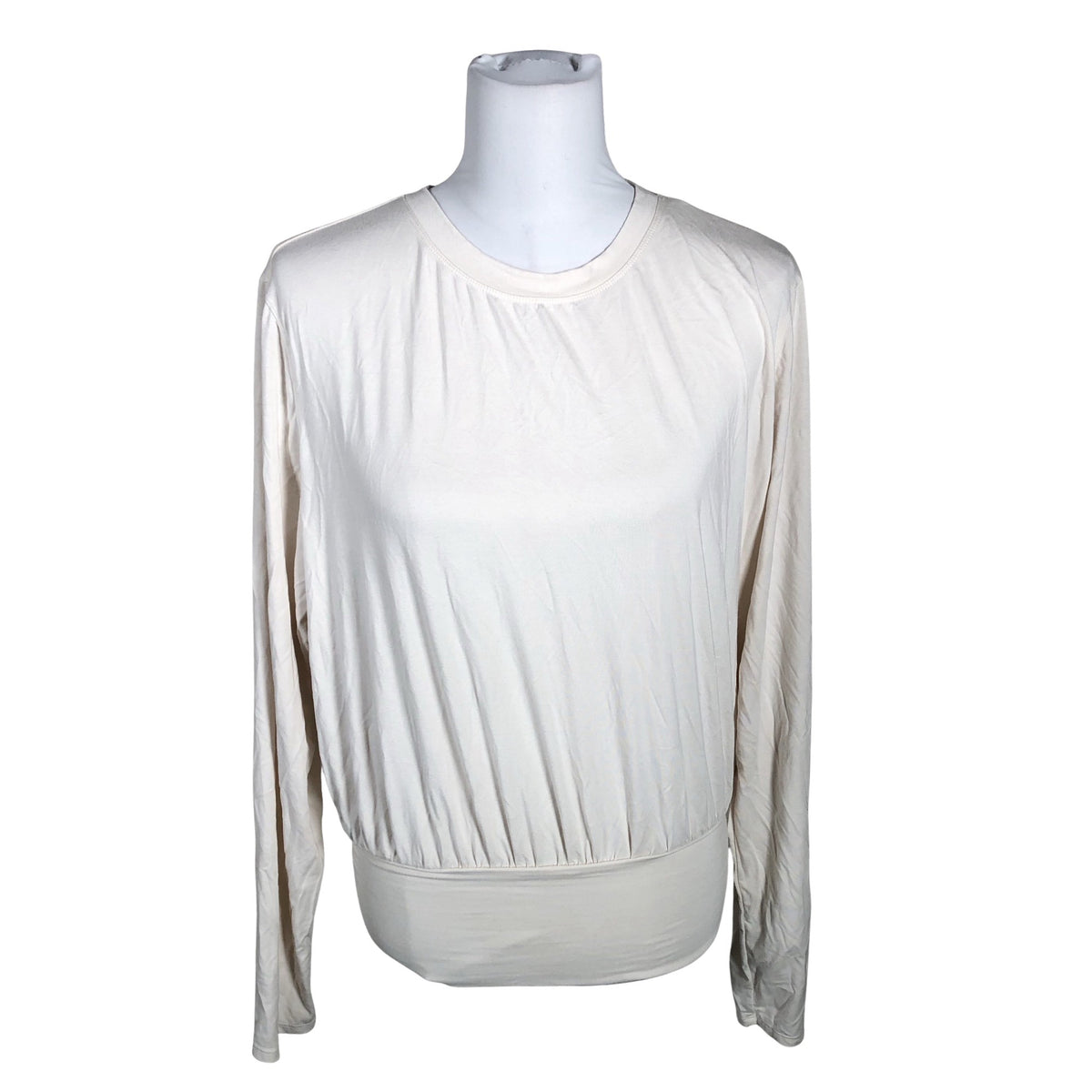 Unisex Halara - Trikotaažist pluus, suurus 40 - Valge (1)