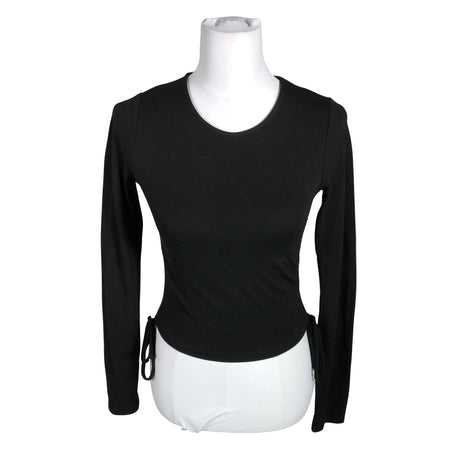 Unisex Na-KD - Trikotaažist pluus, suurus 38 - Must ()
