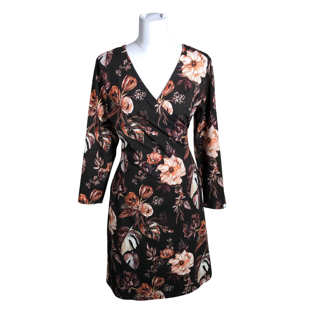Unisex Nakoa - Trikotaažist kleit, suurus 38 - Pruun (1)
