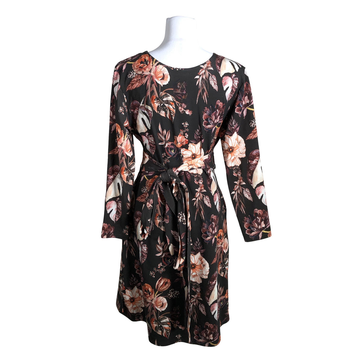 Unisex Nakoa - Trikotaažist kleit, suurus 38 - Pruun (2)