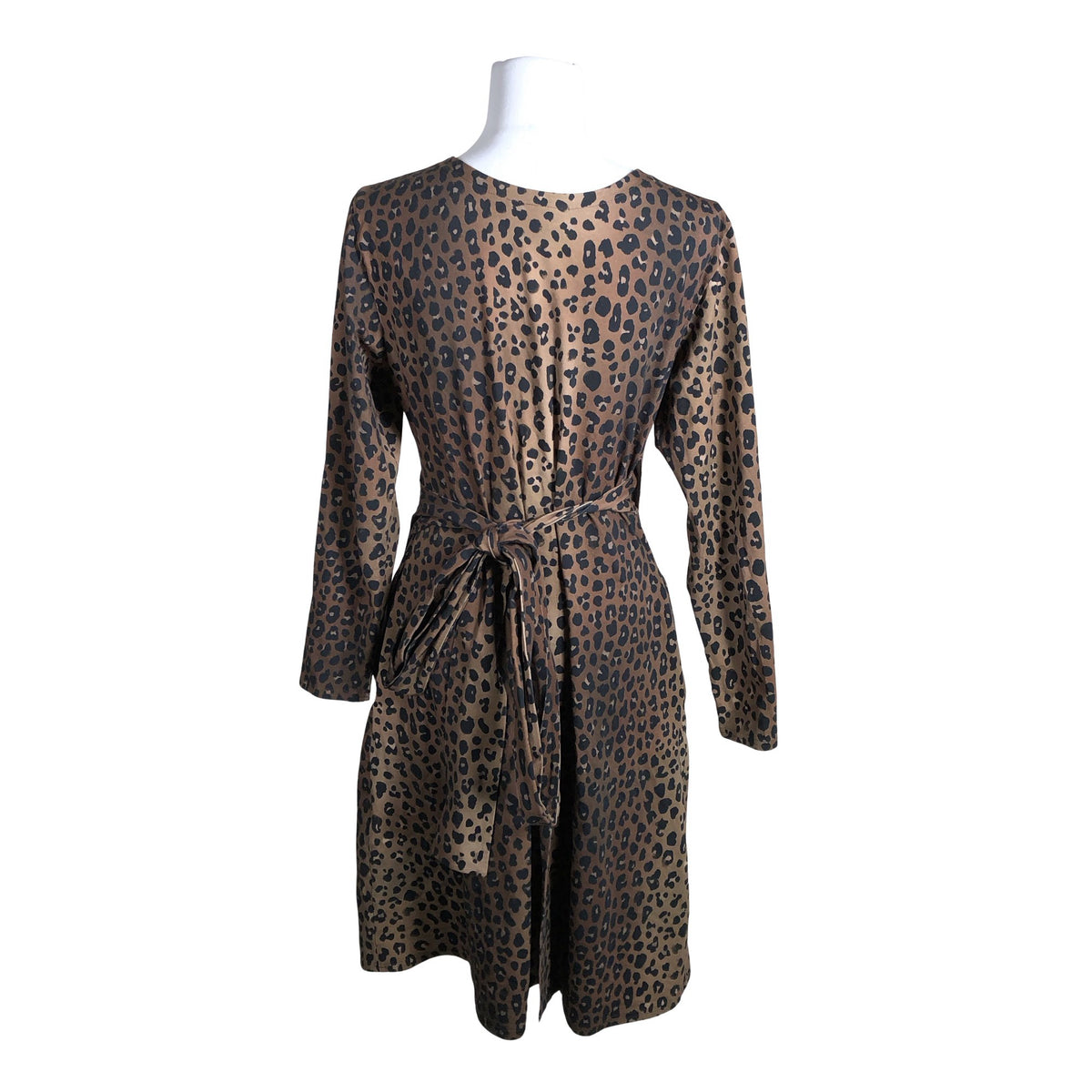 Unisex Nakoa - Trikotaažist kleit, suurus 38 - Pruun (2)