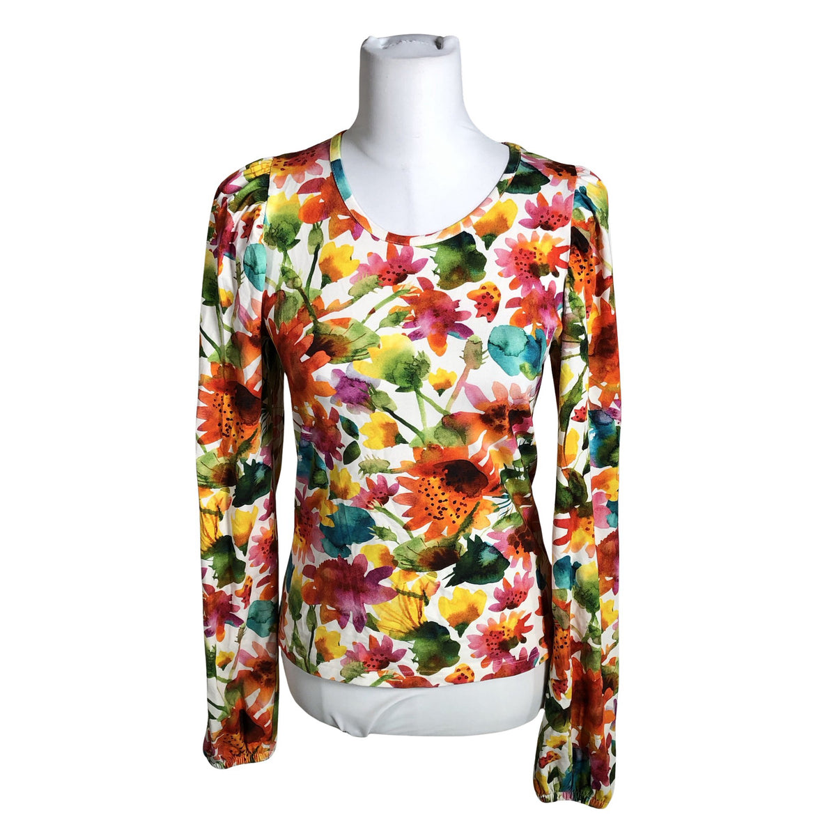 Unisex Versonpuoti - Trikotaažist pluus, suurus 38 - Valge (1)