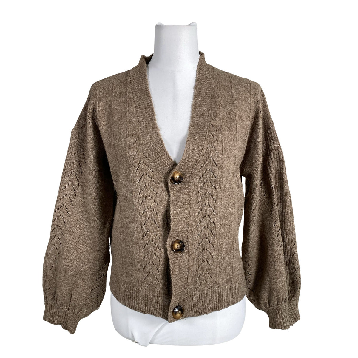 Unisex Cream - Kardigan, suurus 36 - Pruun (1)