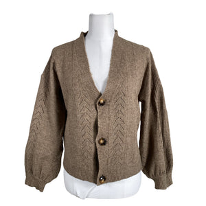 Unisex Cream - Kardigan, suurus 36 - Pruun (1)