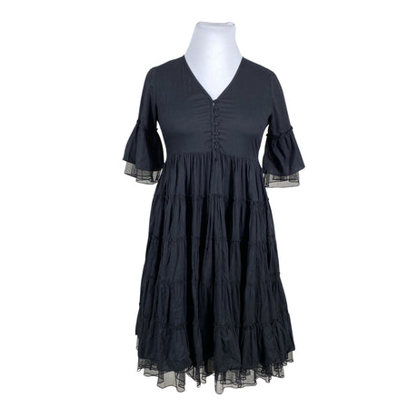 Unisex Plain Vanilla - Mitteveniv kleit, suurus 44 - Must ()