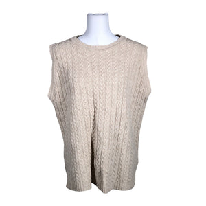 Unisex Papu - Kootud vest, suurus 36 - Beige (1)