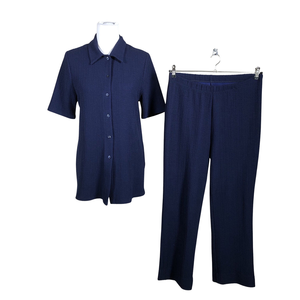 Unisex Finn Karelia - Lühikeste käistega pluus, suurus 40 - Sinine (1)