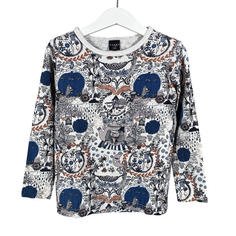 Unisex Aarrelabel - Trikotaažist pluus, suurus 98 - 104 - Valge ()