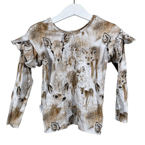 Unisex Gugguu - Trikotaažist pluus, suurus 92 - 98 - Pruun (1)