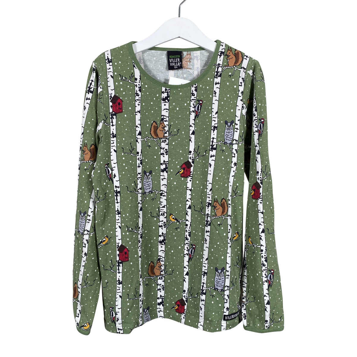 Unisex Villervalla - Trikotaažist pluus, suurus 128 - 134 - Roheline (1)