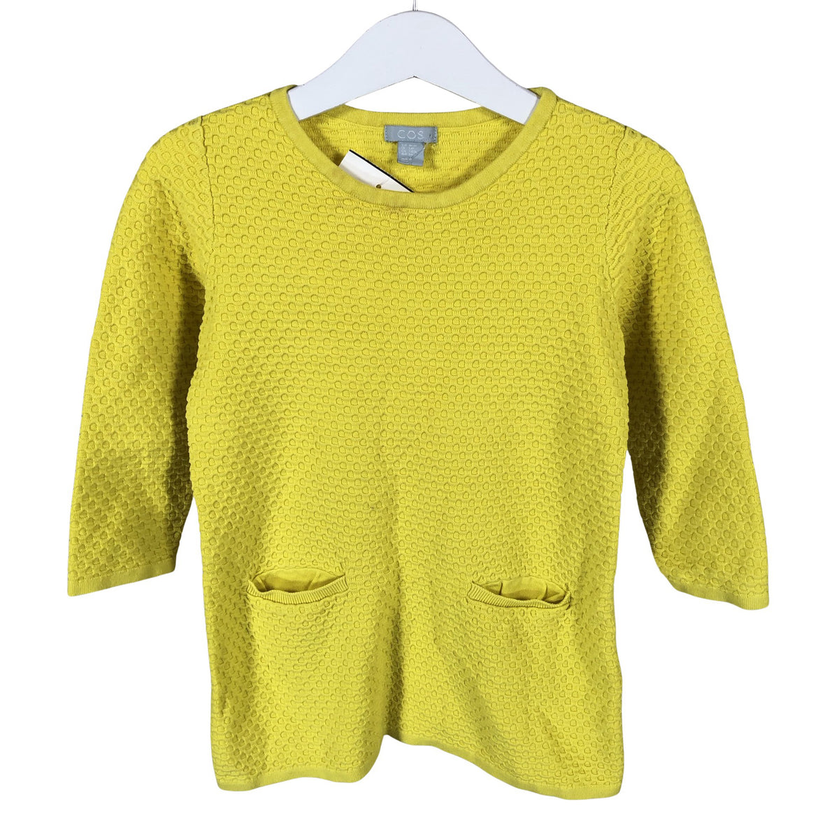 Unisex COS - Kootud kleit, suurus 98 - 104 - Kollane (1)