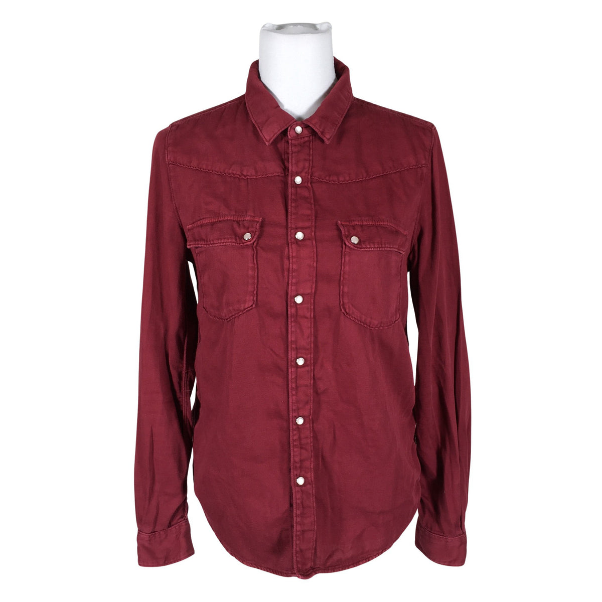 Unisex ba&sh - Teksasärk, suurus 36 - Veinipunane (1)