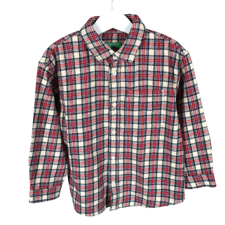 Unisex Benetton - Flanellsärk, suurus 98 - 104 - Beige ()