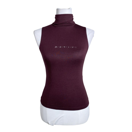 Unisex Mötivi - Trikotaažist topp, suurus 34 - Veinipunane ()