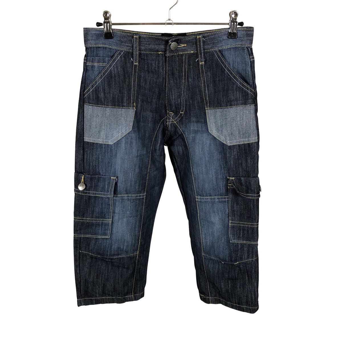 Unisex Airwalk - Teksast poolpikad püksid, suurus 146 - 152 - Sinine (1)
