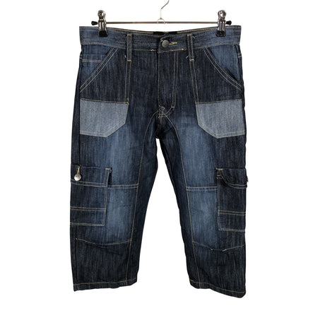 Unisex Airwalk - Teksast poolpikad püksid, suurus 146 - 152 - Sinine ()