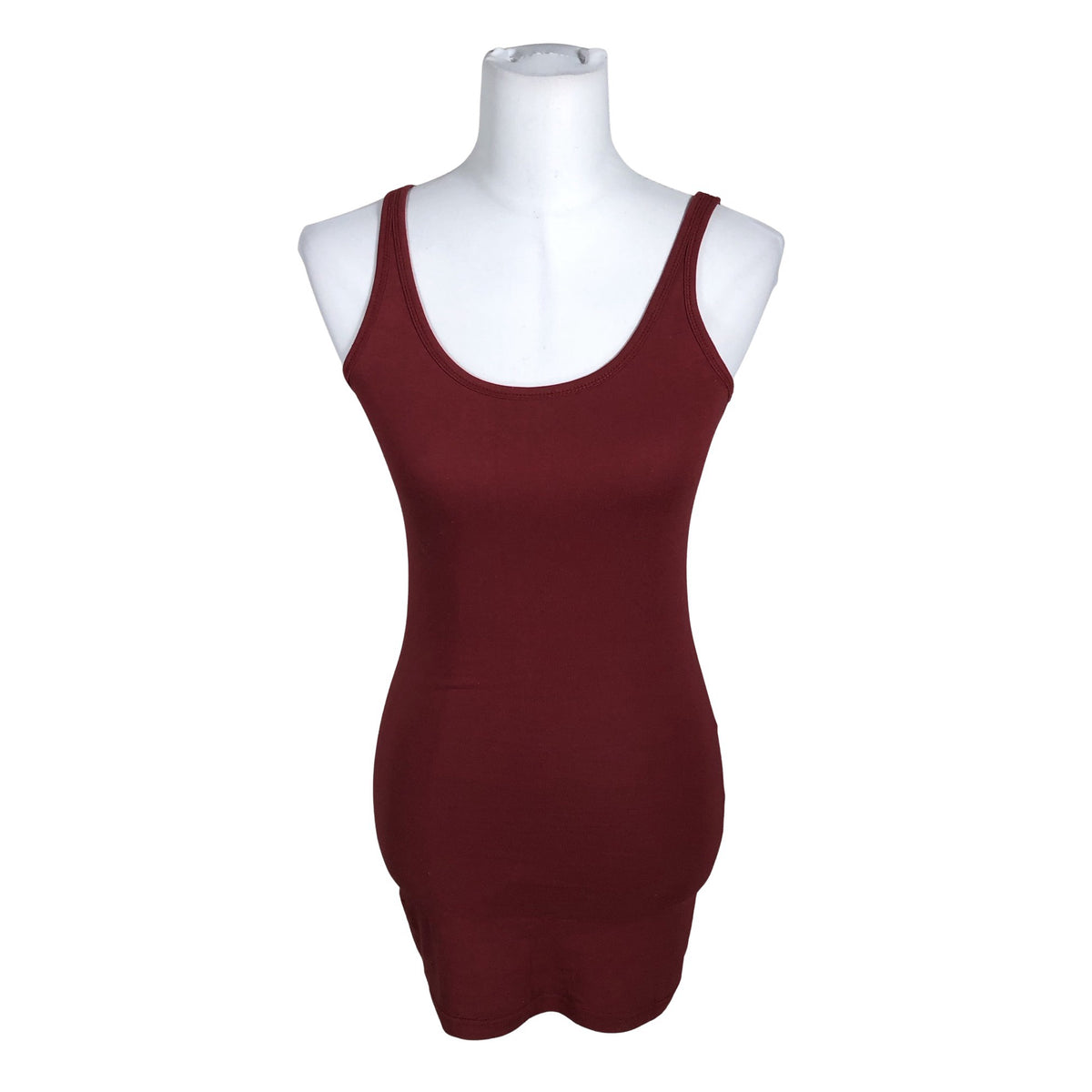 Unisex Soyaconcept - Trikotaažist topp, suurus 34 - Veinipunane (1)