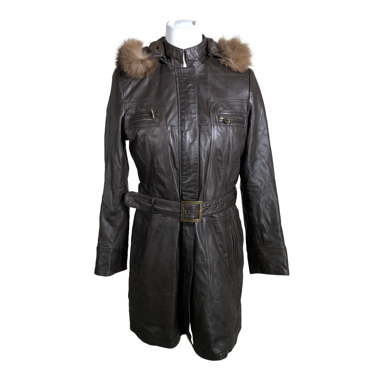 Unisex Cortefiel - Nahktagi, suurus 38 - Pruun (1)