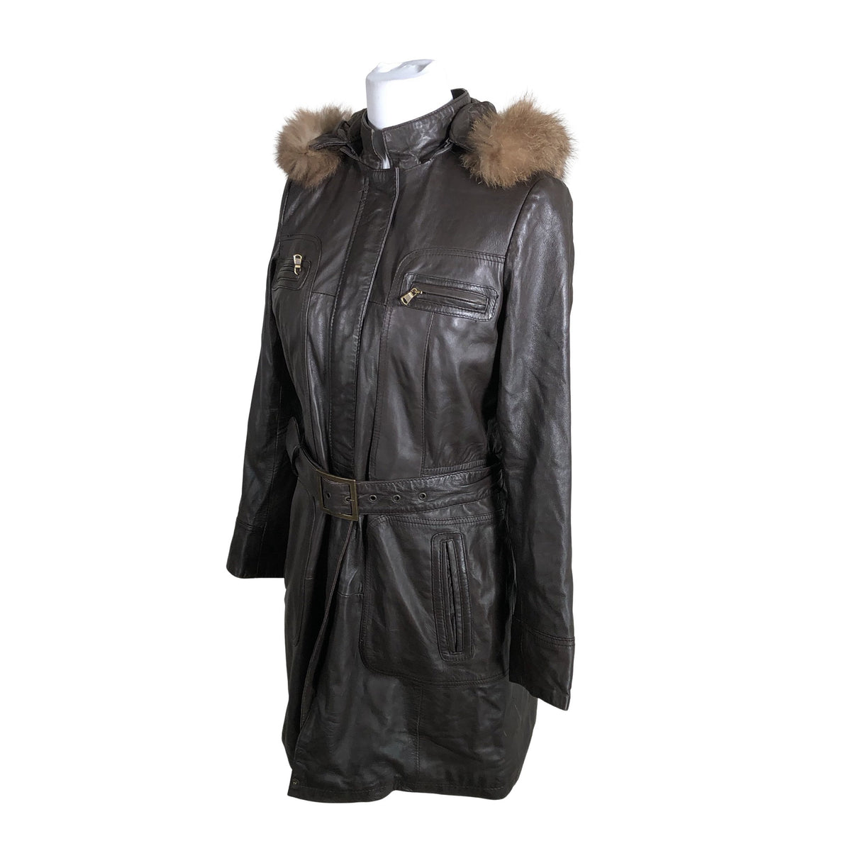 Unisex Cortefiel - Nahktagi, suurus 38 - Pruun (3)