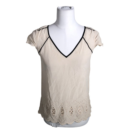 Unisex Kookai - Lühikeste käistega pluus, suurus 36 - Beige ()