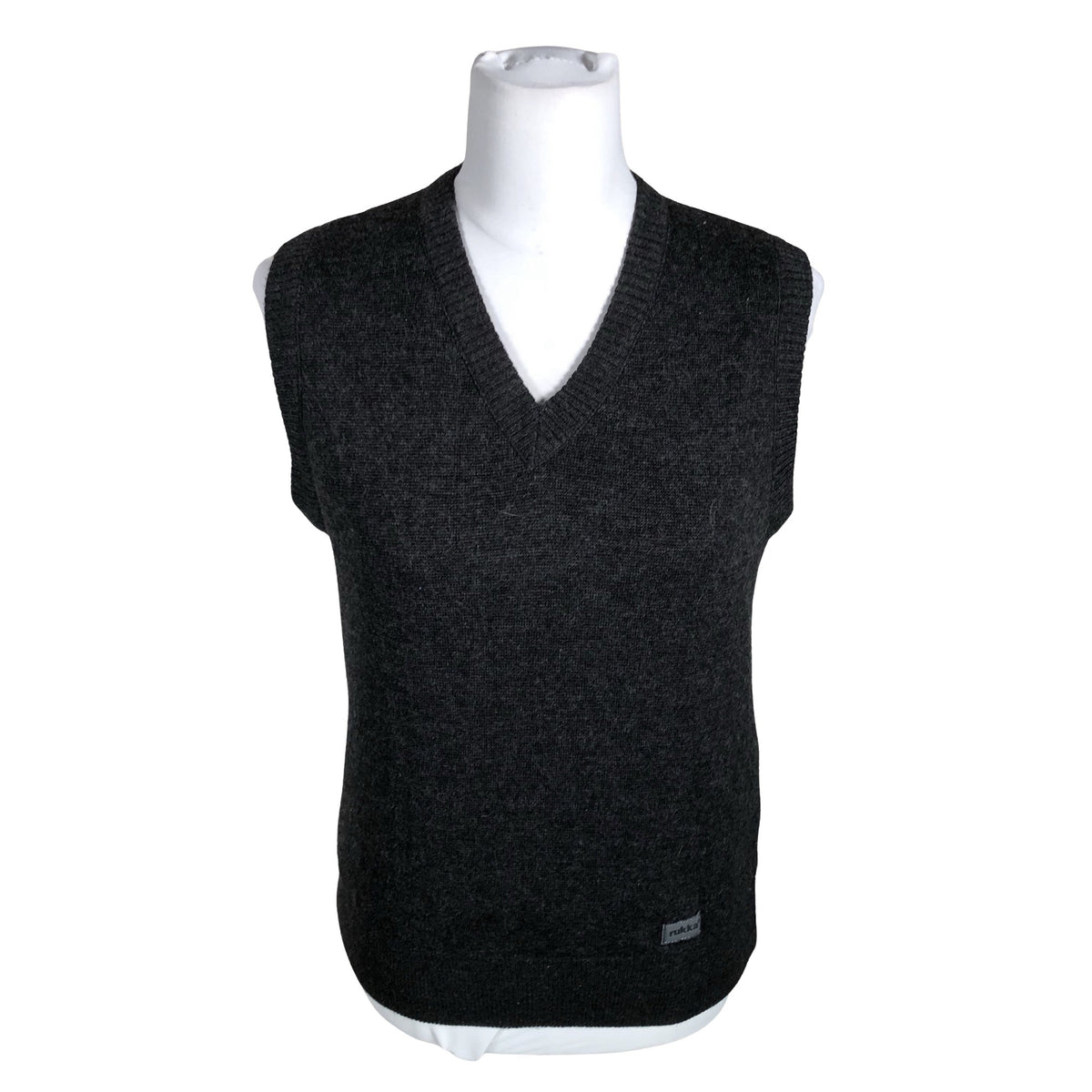 Unisex Rukka - Kootud vest, suurus 34 - Hall (1)