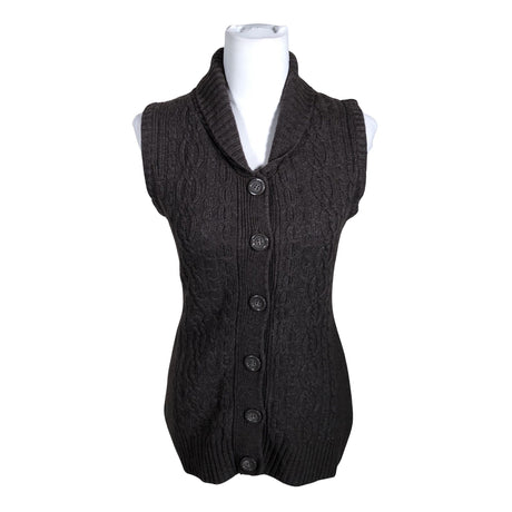 Unisex Voglia - Kootud vest, suurus 34 - Pruun ()