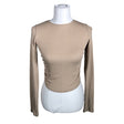 Unisex Na-KD - Trikotaažist pluus, suurus 34 - Beige ()