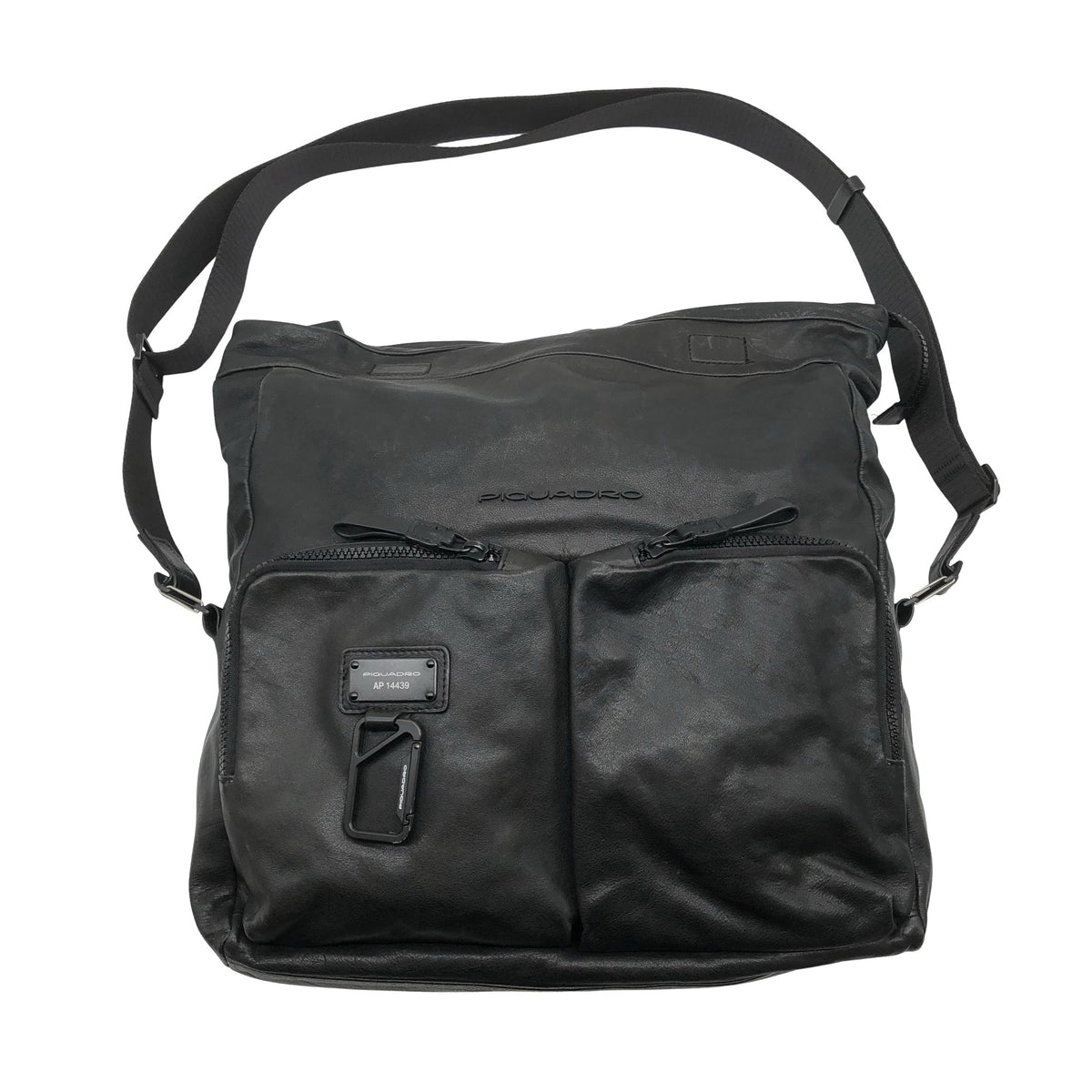 Unisex Piquadro - Õlakott, suurus Maxi - Must (1)