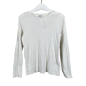 Unisex Lindex - Trikotaažist pluus, suurus 122 - 128 - Valge (1)