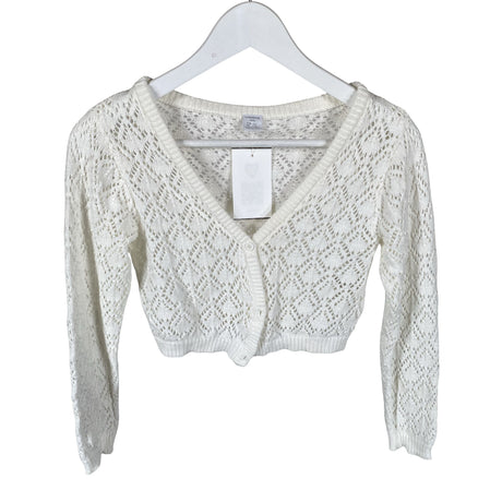 Unisex Lindex - Kootud boolero, suurus 122 - 128 - Looduslik valge ()
