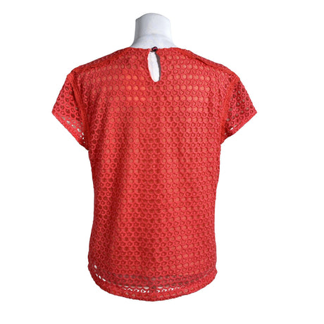 Unisex Moods of Norway - Lühikeste käistega pluus, suurus 40 - Punane (2)