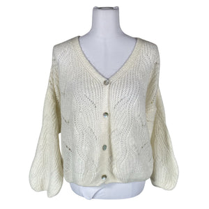 Unisex Bohemiana - Kardigan, suurus 38 - Looduslik valge (1)