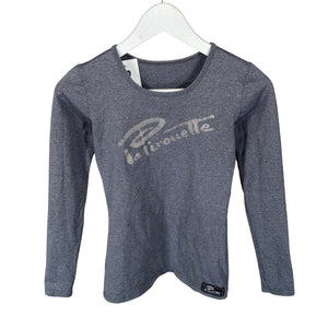 Unisex La Pirouette - Spordisärk, pikad käised, suurus 146 - 152 - Hall (1)