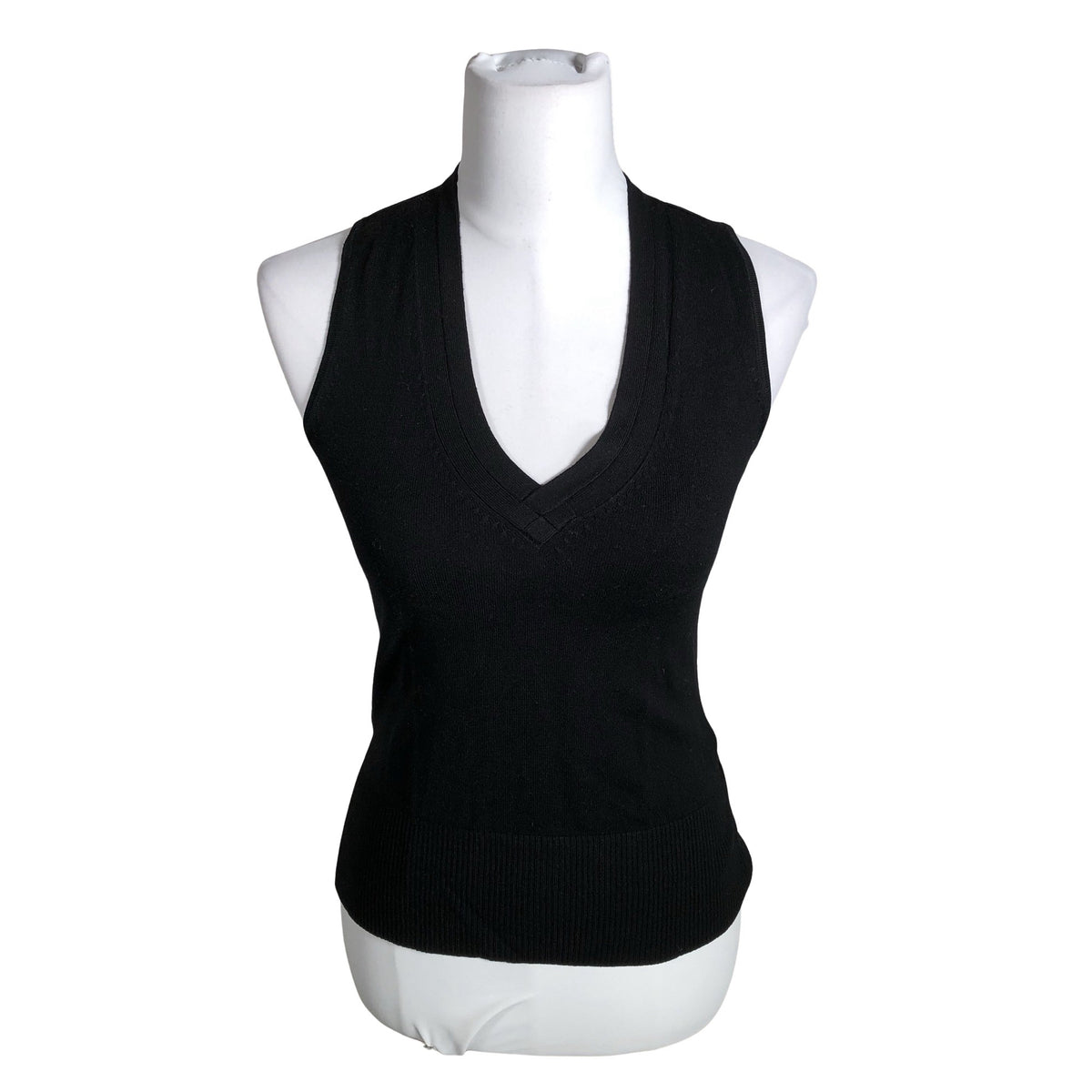 Unisex InWear - Kootud vest, suurus 34 - Must (1)