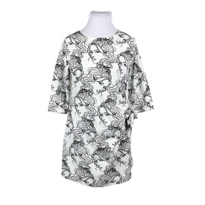 Unisex Ommellinen - Trikotaažist kleit, suurus 42 - Valge (1)