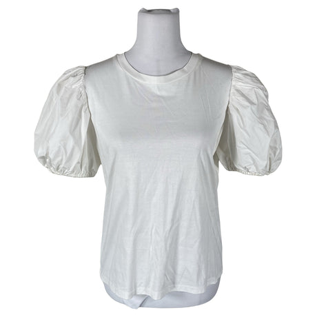 Unisex MAUD - Trikotaažist pluus, suurus 40 - Valge ()